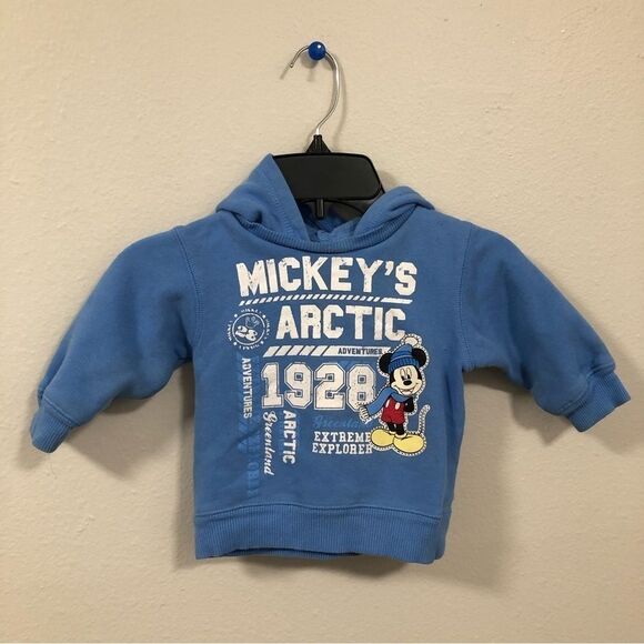 Disney Kids Mickey Mouse Hoodie 12 Months Mickey's Arctic 1928 Adventure - Picture 1 of 5